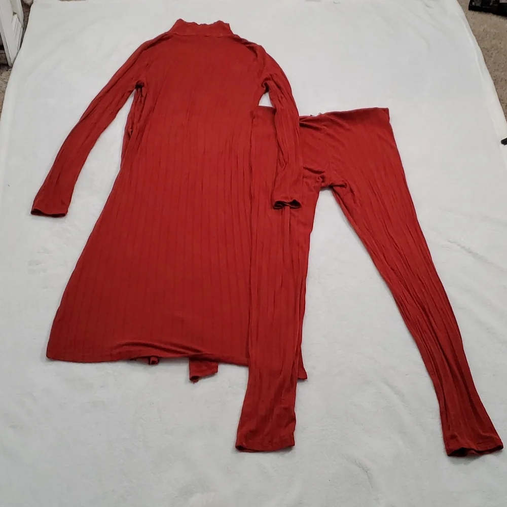 Fashion Nova Rust Pant Legging Set M - Picture 3 of 6